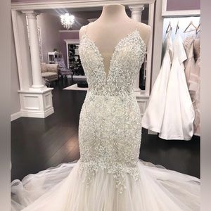 Mermaid Style Beaded Wedding Dress